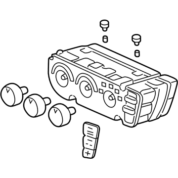 Honda 79500-S10-A01ZA Control Assy., Heater *NH178L* (EXCEL CHARCOAL)