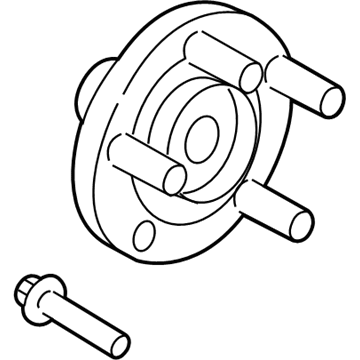 Ford BT4Z-1104-A Front Hub