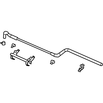 GM 22717008 Radiator Surge Tank Air Bleed Hose Assembly