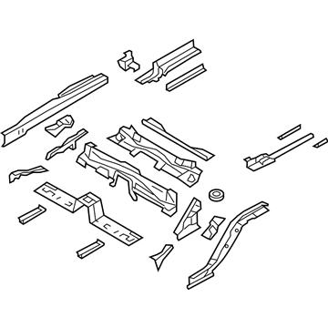 Hyundai 65700-3M200 Member Assembly-Rear Floor Under