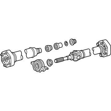 Lexus 37100-50070 Shaft Assy, Propeller W/Center Bearing