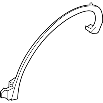 Nissan 76856-5AA0A Mudguard-Center, Rear RH