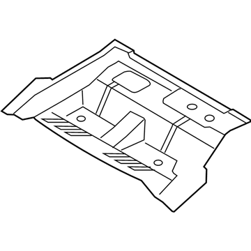 Hyundai 65512-0A000 Panel Assembly-Rear Floor Front