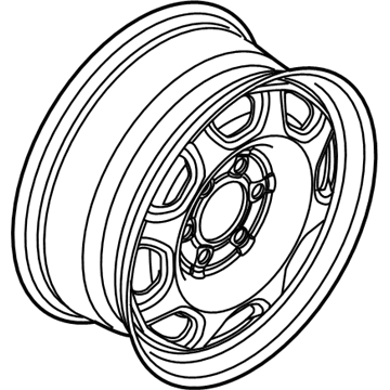 Ford AL3Z-1015-B Wheel, Steel