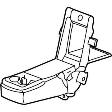 GM 25854621 Armrest Asm-Rear Seat *Ebony