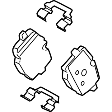 BMW 34-21-2-284-390 Repair Kit, Brake Pads