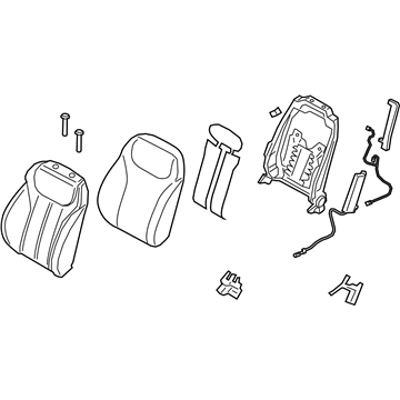 Hyundai 88300-S2000-PTH Back Assembly-FR Seat, LH