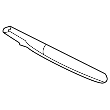 Mopar 5183907AA Molding-Rear Door