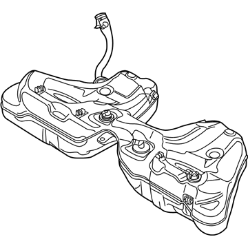 BMW 16-11-6-767-626 Plastic Fuel Tank With Filler Pipe