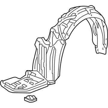 Acura 74151-S3V-A00 Fender, Left Front (Inner)