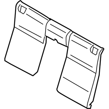 BMW 52-20-9-113-031 Backrest Upholstery