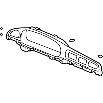 Honda 77204-S0X-A01ZA Panel, Meter *NH167L* (GRAPHITE BLACK)