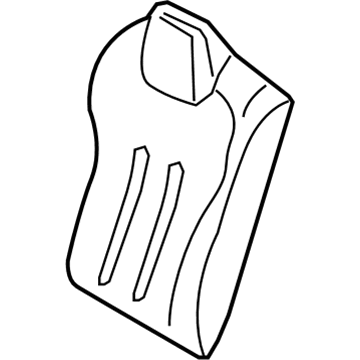 BMW 52-20-7-289-529 Cover Backrest, Leather, Right