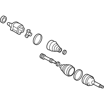 Lexus 43430-60061 Shaft Assembly, Front Drive