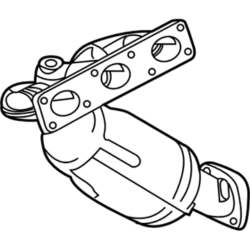 BMW 18-40-7-518-674 Exchange. Exhaust Manifold With Catalyst
