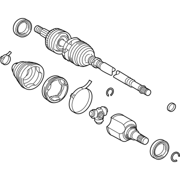 Toyota 43410-62010 Axle Assembly