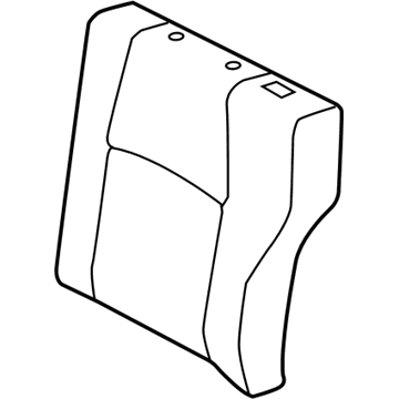 Lexus 71078-76160-C5 Rear Seat Back Cover Sub-Assembly, Left (For Separate Type)
