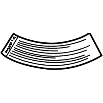 Kia 0K20A69073A Label-Tempo, Tire