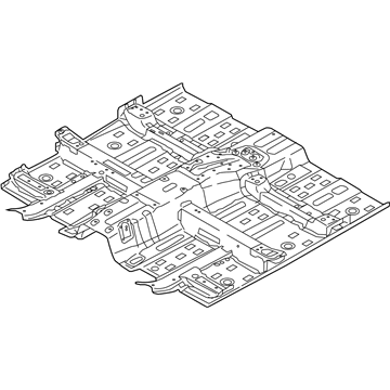 Hyundai 65100-G2000 Panel Assembly-Floor, Center