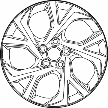 Toyota 42611-F4040 Wheel, Alloy