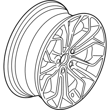 BMW 36-11-6-789-147 Disc Wheel, Light Alloy, Bright-Turned