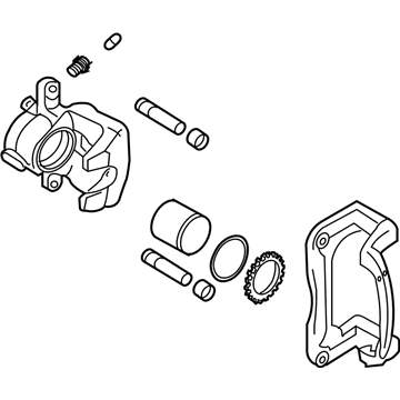 Hyundai 58310-3KA00 Caliper Kit-Rear Brake, LH