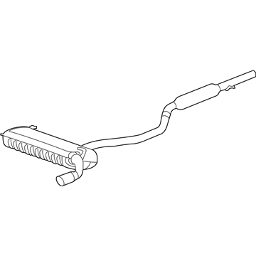 Mopar 5085556AL Exhaust Muffler And Tailpipe