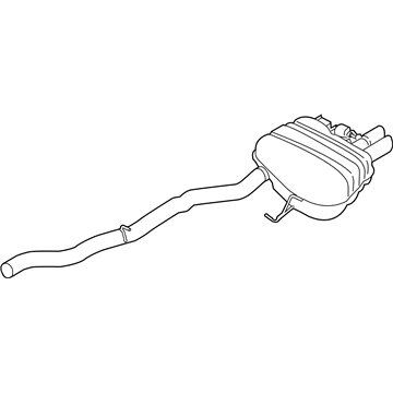 BMW 18-30-8-624-570 Rear Exhaust Flap Muffler