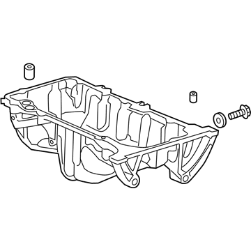 Acura 11200-R0A-000 Pan Assembly, Oil