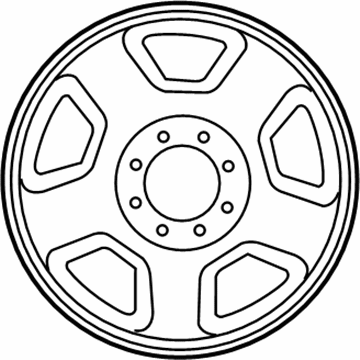 Ford 6C3Z-1007-A Wheel, Steel