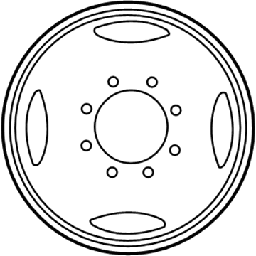 Ford 1C3Z-1015-DA Wheel, Steel