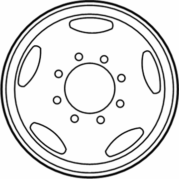 Ford 6C3Z-1007-B Wheel, Steel