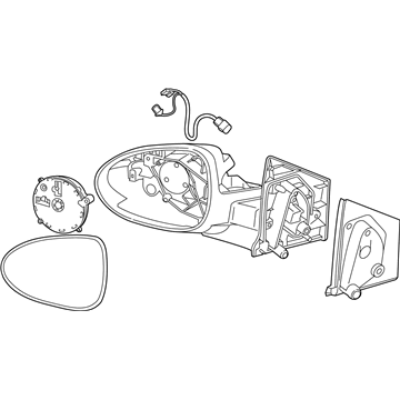 GM 95205435 Mirror Assembly