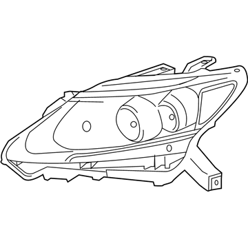 Lexus 81170-75030 Headlamp Unit Assembly, Left