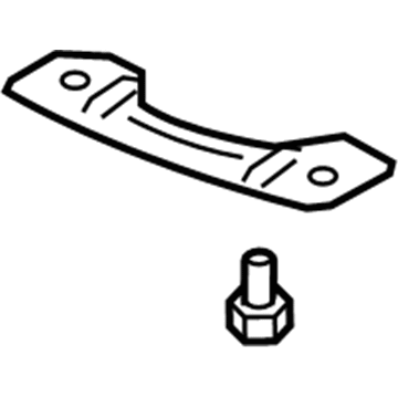 Acura 71115-SJA-000 Plate, Front Bumper Safety (Lower)