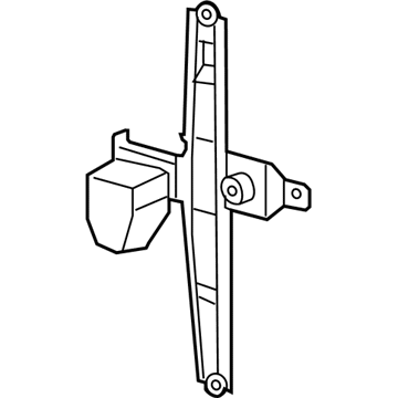 Mopar 5074939AA Rear Door Window Regulator Left