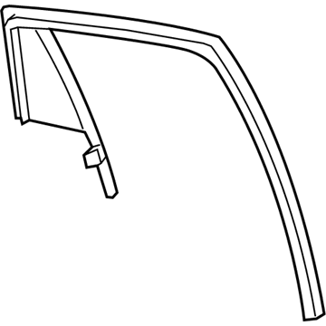 Mopar 5074661AI Glass-Door Glass Run With Glass