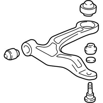 Acura 51360-S3V-A10 Arm, Left Front (Lower)