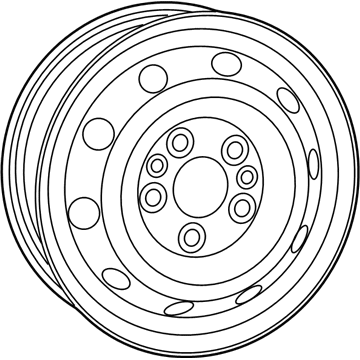 Mopar 68159665AC Steel Wheel