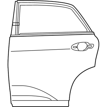 Lexus 67004-0E070 Panel Sub-Assy, Rear Door, LH