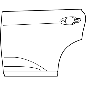 Lexus 67114-0E020 Panel, Rear Door, Outer LH