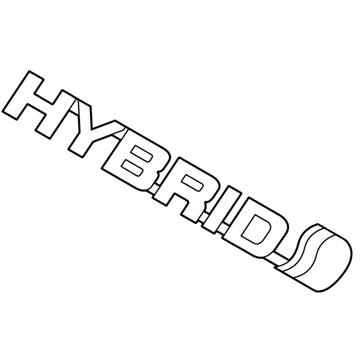Toyota 75374-47061 Side Panel Emblem