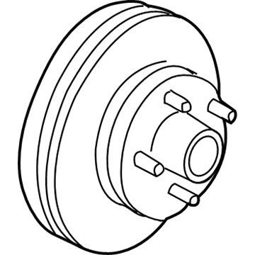 GM 15733196 Rear Brake Rotor Assembly (W/ Hub)