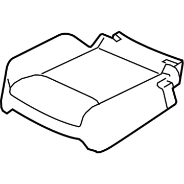 Nissan 88320-4BA1A Trim Assy-2nd Seat Cushion, RH