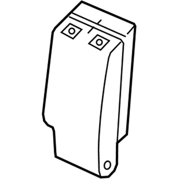 Nissan 88667-4BA1A Pad-Back, 2ND Seat