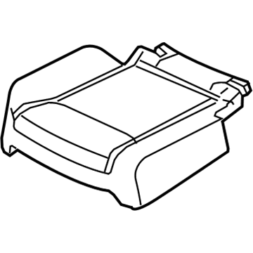 Nissan 88311-4BA1A Pad Assy-Cushion, Rear Seat RH
