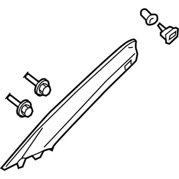 Honda 84101-SDB-A11ZB Garnish Assy., R. FR. Pillar *YR239L* (KI IVORY)