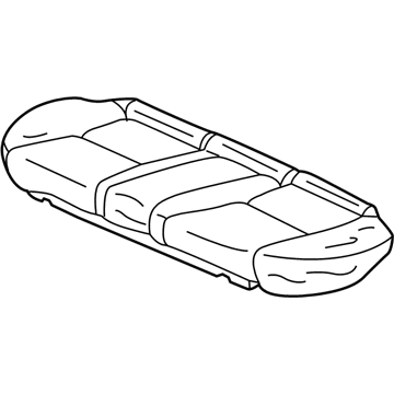 Honda 82131-SDA-A31ZA Cover, Rear Seat Cushion Trim (Graphite Black) (Leather)