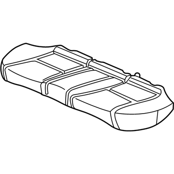 Honda 82137-SDA-A02 Pad, Rear Seat Cushion (Tachi-S/Setex)
