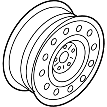 Ford 7T4Z-1007-B Wheel, Spare